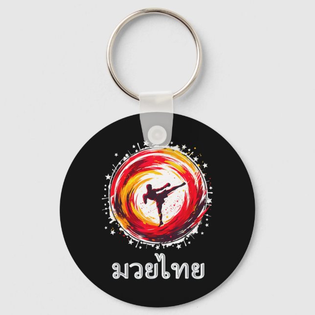 Chaveiro Muay Thai Kickboxing MMA Boxe Tailandesa Oito Memb (Frente)