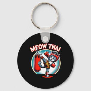 Chaveiro Muay Thai Martial Art Tailandês Boxing Cat Meow Th