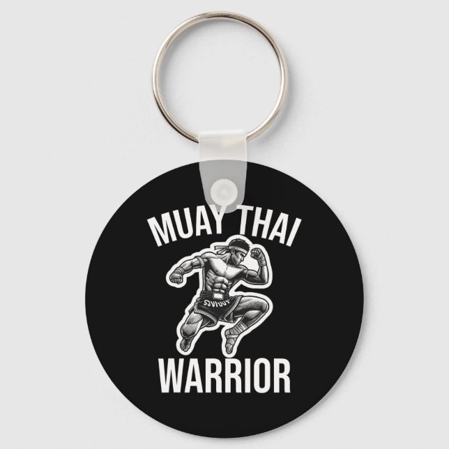 Chaveiro Muay Thai Warrior Boxing Lutando Artes Marciais Co (Frente)