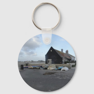 Chaveiro Mudeford Quay em um dia de vento.