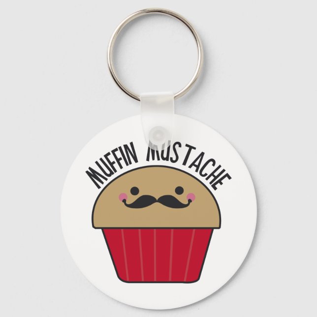 Chaveiro Muffin Mustache (Frente)