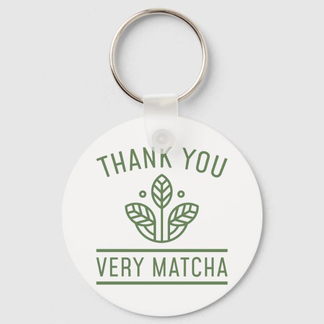 Chaveiro Muito Obrigado Matcha (Frente)