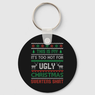 Chaveiro Muito Quente Para Camisola Feia de Natal Divertida