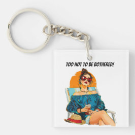 Chaveiro Muito Quente Para Ser Incomodado Com O Design De V