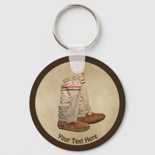 Chaveiro Mukluks Em Papel Antigo