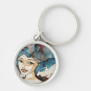 Chaveiro Mulher azul