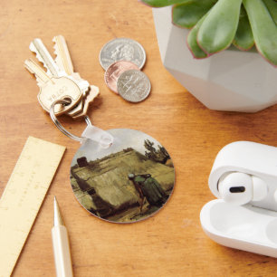 Chaveiro Mulher camponesa escavando algodão por Vincent va