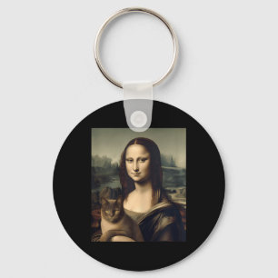Chaveiro Mulher Cat Lover Mona Lisa Cat Kitten