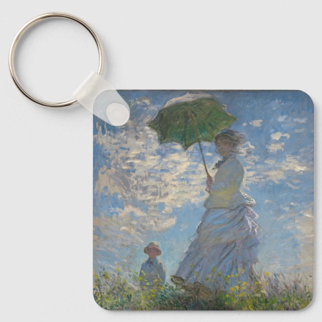 Chaveiro Mulher de Claude Monet com Parasol (The Stroll) (Frente)