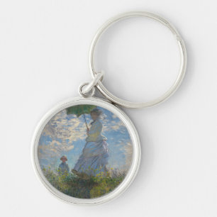 Chaveiro Mulher de Claude Monet com um parasol 1875