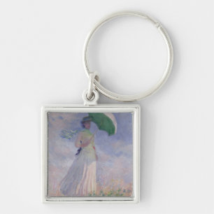Chaveiro Mulher de Claude Monet com um parasol girado