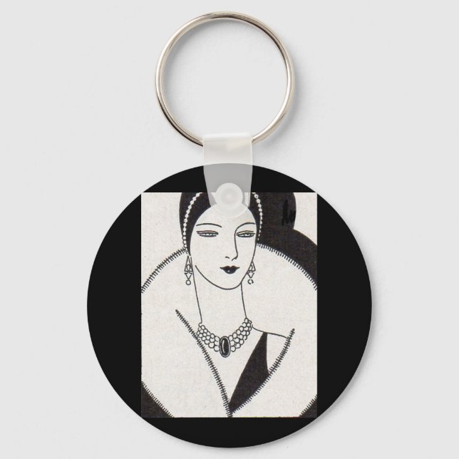 Chaveiro Mulher deco de 1928 (Frente)