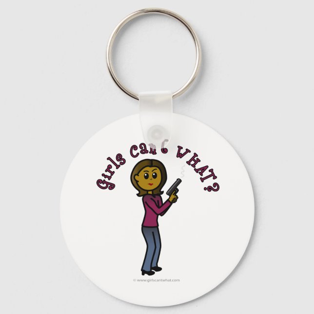 Chaveiro Mulher Escura Sharpshooter (Frente)