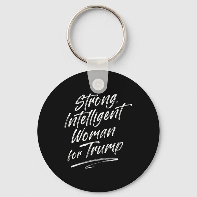 Chaveiro Mulher Forte e Inteligente Trump Para Mulheres (Frente)