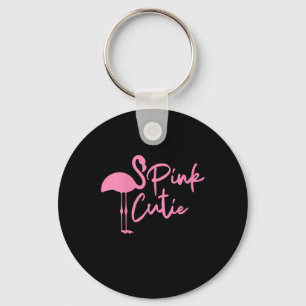 Chaveiro Mulher Gelada Rosa Flamingo Fita rosa Flamingo