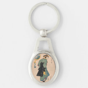 Chaveiro Mulher Kimono japonesa: Ukiyo-e Woodblock Impressã