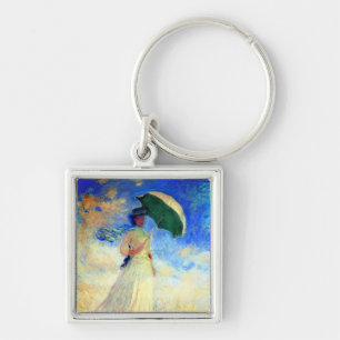 Chaveiro Mulher Monet com Parasol à Direita