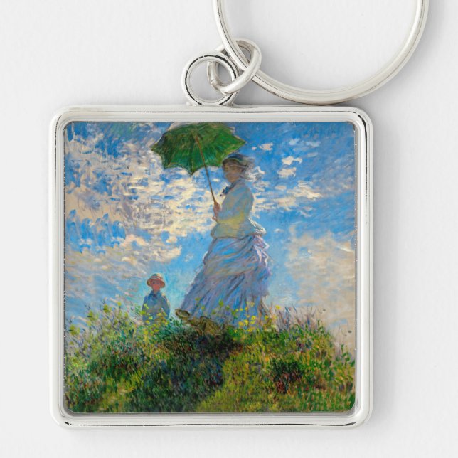 Chaveiro Mulher Monet Guarda-Sol Impressionismo (Frente)