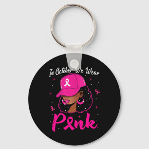 Chaveiro Mulher Negra Em Outubro Vestimos Cancer Rosa