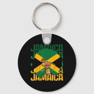 Chaveiro Mulher Negra Feliz Dia da Independência Jamaica