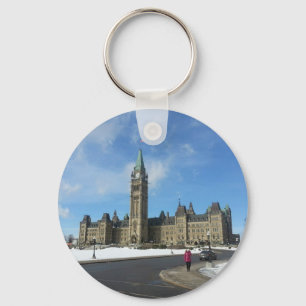 Chaveiro Mulher no parlamento canadense em Ottawa