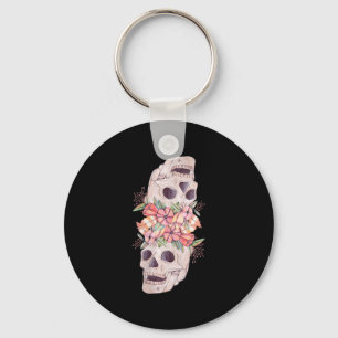Chaveiro Mulher: Pintura De Cabeça Floral Legal Ha