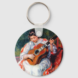 Chaveiro Mulher tocando violão por Pierre Renoir