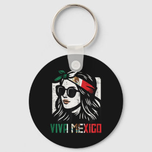 Chaveiro Mulher Viva México Bandeira Cinco de Mayo Mulheres