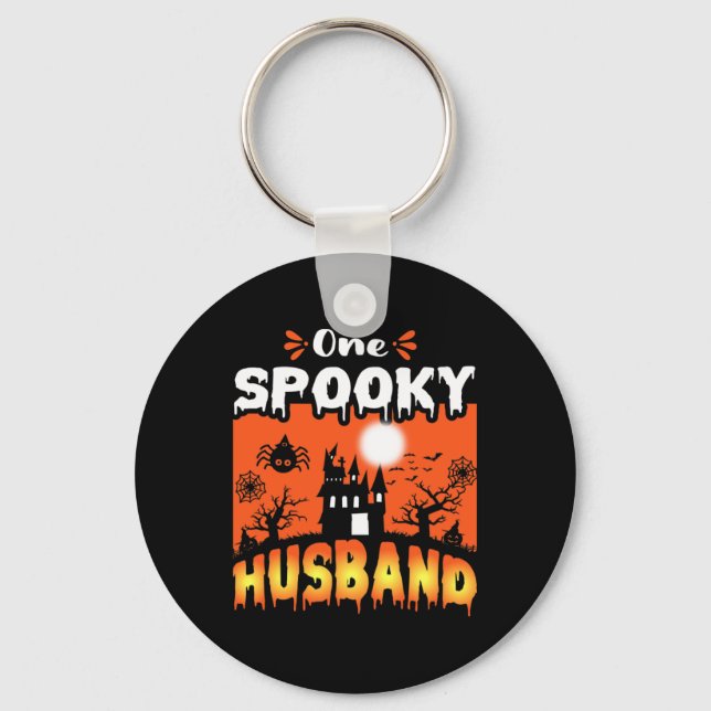 Chaveiro Mulheres Assustadas Design de Halloween (Frente)
