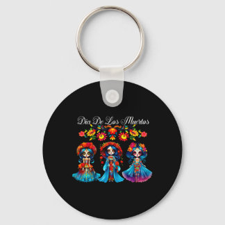 Chaveiro Mulheres de Crânio de Açúcar Dia De Los Muertos Ca