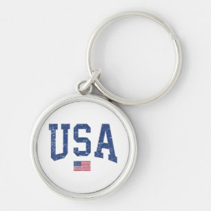 Chaveiro Mulheres EUA Homens Crianças Patriótica Americana 