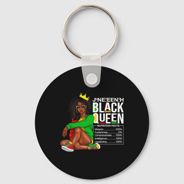 Chaveiro Mulheres Junta Décima Negra Rainha Negra Fatos Nut (Frente)
