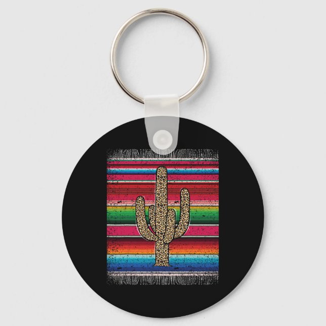 Chaveiro Mulheres Leopard Cactus Serape Mexicano Cinco De M (Frente)