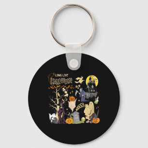 Chaveiro Mulheres Longa Vida ao Halloween Gato Preto Bruxa