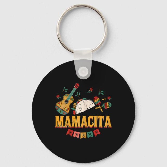 Chaveiro Mulheres Mamacita México Mãe Cinco De Mayo (Frente)