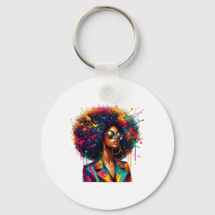 Chaveiro Mulheres Negras Melanin Rainha Forte Dobra Afro-Af