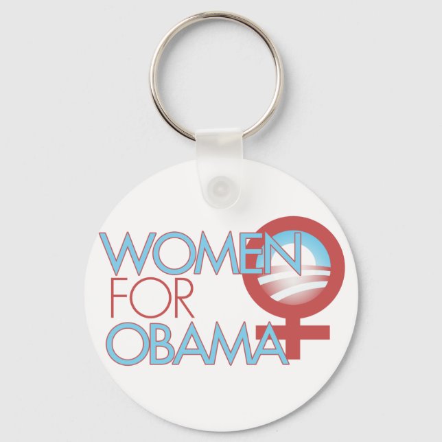 Chaveiro Mulheres para Barack Obama 2012 (Frente)