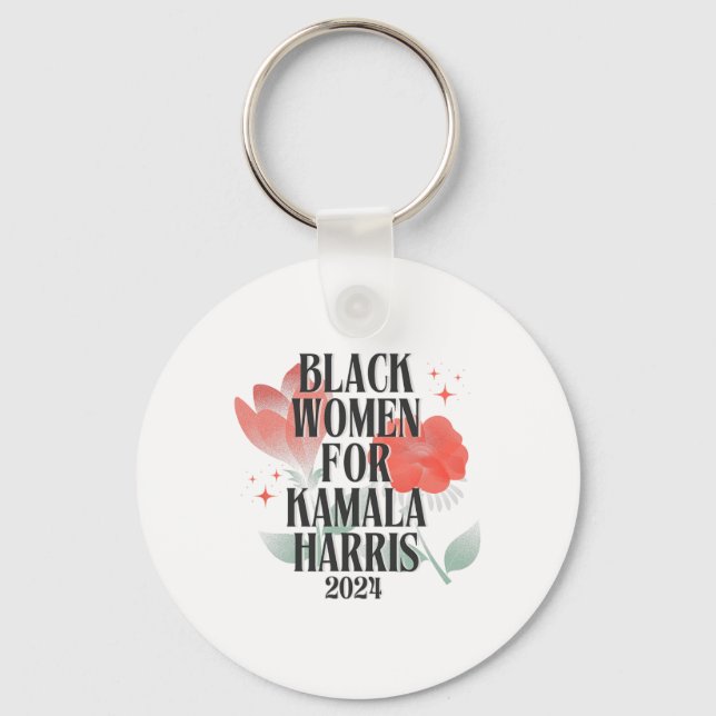 Chaveiro Mulheres Para Kamala Harris Para A Eleição Preside (Frente)