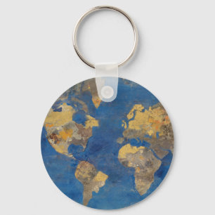 Chaveiro Mundo dourado