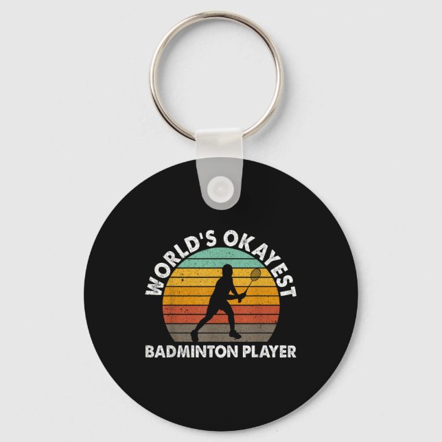 Chaveiro Mundos Okayest Badminton Player Shuttle (Frente)