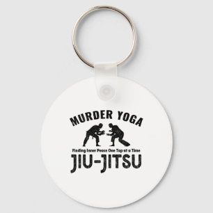 Chaveiro Murder Yoga Engraçado Jiu-jitsu Paz Interior Grapp