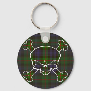 Chaveiro Murray Tartan Skull Sem Banner
