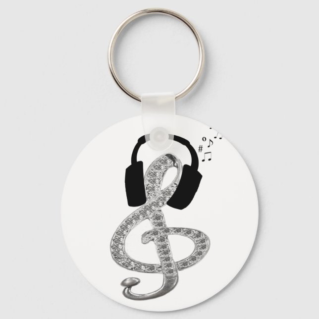 Chaveiro Music Gclf com fone de ouvido (Frente)