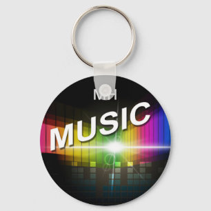Chaveiro Music Illustration cadeias de teclas personalizada