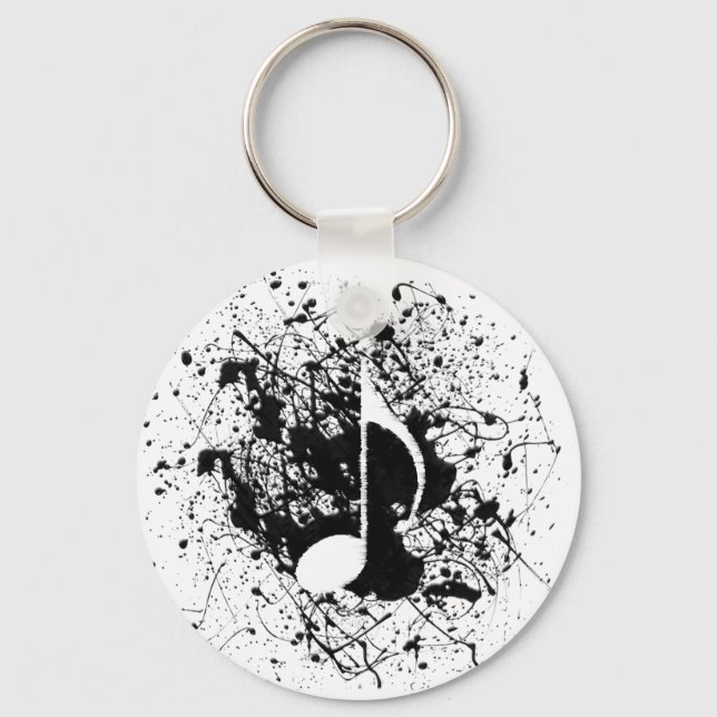 Chaveiro Music Splatter (Frente)