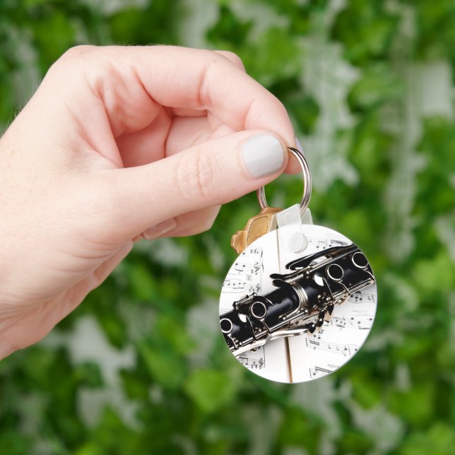 Chaveiro Música Clarinet (Mão)