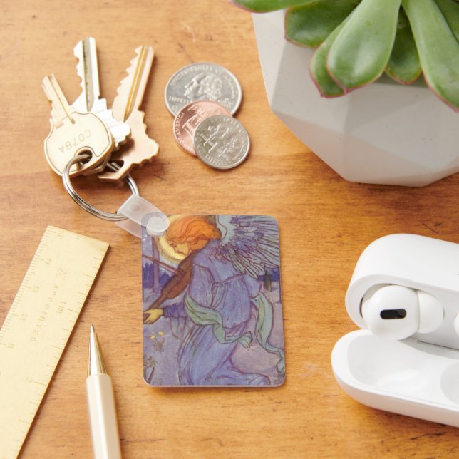 Chaveiro Música de Anjo Tocando um Violino, Música Antiga (Mesa)