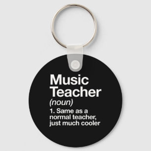 Chaveiro Música Professora Definição Divertida De Volta À E
