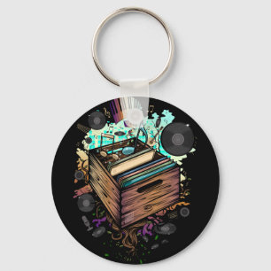 Chaveiro Música Vinyl Crate