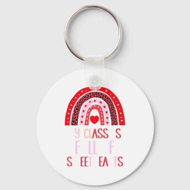 Chaveiro My Cl Is Full Of Sweethearts Teacher Valentines  (Frente)